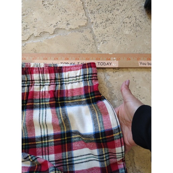 Old Navy Pajama Joggers Women's Plus 3X Red White High-Waisted Flannel Plaid - Picture 5 of 9